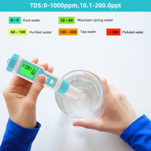 NOYAFA tester ποιότητας νερού C-600, TDS/EC/PH/SALT/S.G/ORP/0-60 °C | Εργαλεία | elabstore.gr