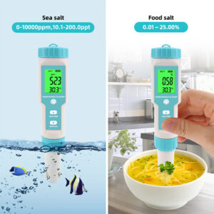 NOYAFA tester ποιότητας νερού C-600, TDS/EC/PH/SALT/S.G/ORP/0-60 °C | eLabstore.gr