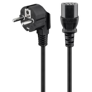 POWERTECH καλώδιο τροφοδοσίας CAB-P031, 3x 1mm², 3m, μαύρο | Καλώδια - Αντάπτορες | elabstore.gr