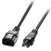 POWERTECH καλώδιο τροφοδοσίας CAB-P034, 0.75mm², 1m, μαύρο | Καλώδια - Αντάπτορες | elabstore.gr