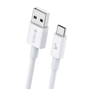CELEBRAT καλώδιο USB-C σε USB CB-24C, 3A, 1.2m, λευκό | Καλώδια - Αντάπτορες | elabstore.gr