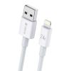 CELEBRAT καλώδιο Lightning σε USB CB-24L, 2.4A, 1.2m, λευκό | Καλώδια - Αντάπτορες | elabstore.gr