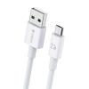 CELEBRAT καλώδιο Micro USB σε USB CB-24M, 2.1A, 1.2m, λευκό | Καλώδια - Αντάπτορες | elabstore.gr