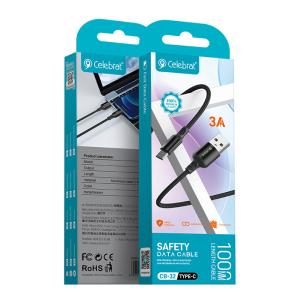 CELEBRAT καλώδιο USB-C σε USB CB-32, 3A, 1m, μαύρο | Καλώδια - Αντάπτορες | elabstore.gr
