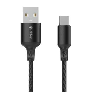 CELEBRAT καλώδιο USB-C σε USB CB-32, 3A, 1m, μαύρο | Καλώδια - Αντάπτορες | elabstore.gr