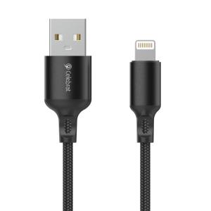 CELEBRAT καλώδιο Lightning σε USB CB-32, 2.4A, 1m, μαύρο | Καλώδια - Αντάπτορες | elabstore.gr