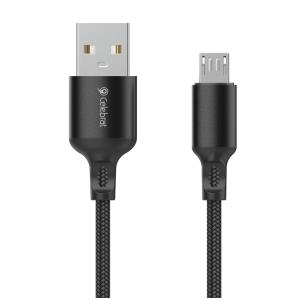 CELEBRAT καλώδιο Micro USB σε USB CB-32, 2.1A, 1m, μαύρο | Καλώδια - Αντάπτορες | elabstore.gr