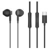 CELEBRAT earphones με μικρόφωνο D12, USB-C, 1.2m, μαύρα | Αξεσουάρ κινητών | elabstore.gr