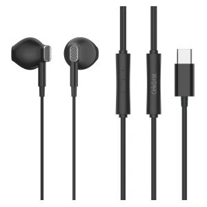 CELEBRAT earphones με μικρόφωνο D12, USB-C, 1.2m, μαύρα | Αξεσουάρ κινητών | elabstore.gr