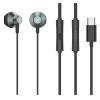 CELEBRAT earphones με μικρόφωνο D14, USB-C, 1.2m, μαύρα | Αξεσουάρ κινητών | elabstore.gr