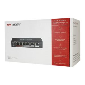 HIKVISION Unmanaged Switch DS-3E0106P-E/M, 4x PoE ports, 35W, 100Mbps | Δικτυακά | elabstore.gr
