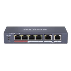 HIKVISION Unmanaged Switch DS-3E0106P-E/M, 4x PoE ports, 35W, 100Mbps | Δικτυακά | elabstore.gr
