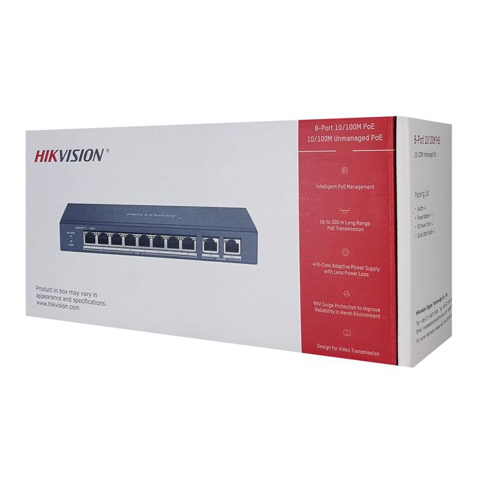 HIKVISION Unmanaged Switch DS-3E0310P-E/M, 8x PoE ports, 60W, 100Mbps | eLabstore.gr HIKVISION Unmanaged Switch DS-3E0310P-E/M, 8x PoE ports, 60W, 100Mbps | Δικτυακά | elabstore.gr