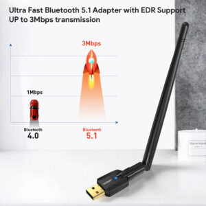 EDUP USB αντάπτορας Bluetooth 5.1 EP-B3536GS, 5dBi, έως 150m, μαύρος | Δικτυακά | elabstore.gr