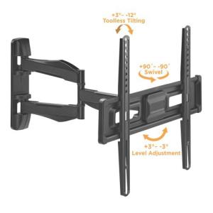 BRATECK επιτοίχια βάση LPA75-443 για τηλεόραση 32-55", full motion, 35kg | Εικόνα & Ήχος | elabstore.gr
