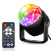 LED φωτορυθμικό φωτιστικό LXM250 με χειριστήριο, RGB, 3W, μαύρο | Φωτισμός | elabstore.gr