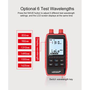 NOYAFA tester καλωδίων οπτικής ίνας NF-908L, 850-1625nm, -60~8dBm | Εργαλεία | elabstore.gr