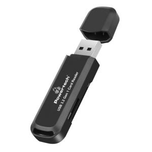 POWERTECH card reader PT-1112 για SD & micro SD, USB 3.2, 5Gbps, μαύρο | Συνοδευτικά PC | elabstore.gr