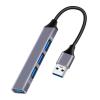 POWERTECH USB hub PT-1114, 4x USB θύρες, 5Gbps, γκρι | Συνοδευτικά PC | elabstore.gr