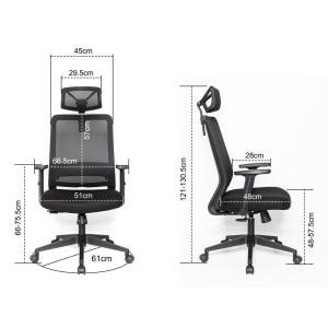 POWERTECH καρέκλα γραφείου PT-1140 με μπράτσα, ρυθμιζόμενη, μαύρη | Αναλώσιμα - Είδη Γραφείου | elabstore.gr