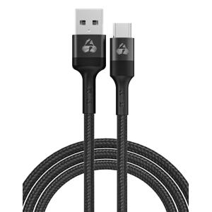 POWERTECH καλώδιο USB σε USB-C PTR-0129, PD 60W, copper, 60cm, μαύρο | Καλώδια - Αντάπτορες | elabstore.gr