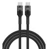 POWERTECH καλώδιο USB-C PTR-0131, PD 60W, copper, 60cm, μαύρο | Καλώδια - Αντάπτορες | elabstore.gr