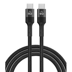 POWERTECH καλώδιο USB-C PTR-0132, PD 100W, copper, 1m, μαύρο | Καλώδια - Αντάπτορες | elabstore.gr