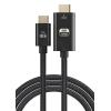 POWERTECH καλώδιο USB-C σε HDMI PTR-0137, 4K/60Hz, 10.2Gbit/s, 1m, μαύρο | Καλώδια - Αντάπτορες | elabstore.gr