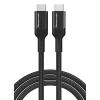 POWERTECH καλώδιο USB-C PTR-0139, PD 240W, 40Gbps, copper, 1m, μαύρο | Καλώδια - Αντάπτορες | elabstore.gr