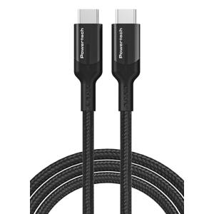 POWERTECH καλώδιο USB-C PTR-0139, PD 240W, 40Gbps, copper, 1m, μαύρο | Καλώδια - Αντάπτορες | elabstore.gr