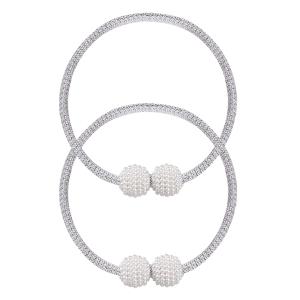 ROXXANI δέστρα κουρτίνας RXN-0024, μαγνητική, γκρι, 2τμχ | Οικιακός εξοπλισμός | elabstore.gr