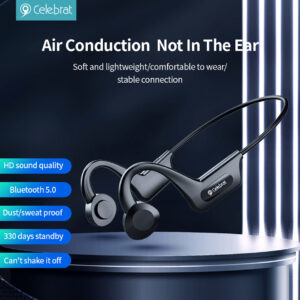 CELEBRAT earphones SE3, Bluetooth 5.0, 180mAh, Φ16mm, μαύρα | Αξεσουάρ κινητών | elabstore.gr