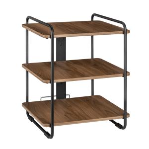 BRATECK ραφιέρα δαπέδου SFR-04, 454x400x496mm, έως 90kg, καφέ-μαύρο | Αναλώσιμα - Είδη Γραφείου | elabstore.gr