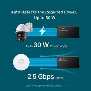 TP-LINK 2.5G PoE+ Injector TL-POE260S, IEEE 802.3af/at, Ver. 1.0 | Δικτυακά | elabstore.gr