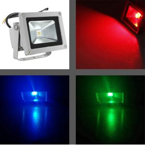 LED προβολέας ZD48 με τηλεχειριστήριο, RGB, 9.6W, IP65 | Φωτισμός | elabstore.gr