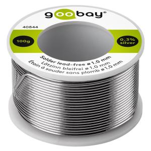 GOOBAY σύρμα συγκόλλησης 40844, Φ 1mm, χωρίς αλογόνο, 100g | Εργαλεία | elabstore.gr