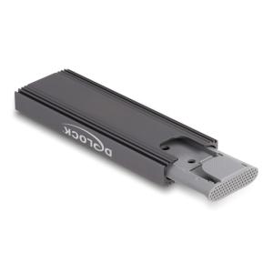 DELOCK θήκη για M.2 NVMe PCIe/SATA SSD 42019, tool free, 10Gbps, μαύρη | Συνοδευτικά PC | elabstore.gr