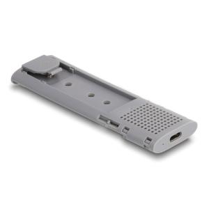 DELOCK θήκη για M.2 NVMe PCIe/SATA SSD 42019, tool free, 10Gbps, μαύρη | eLabstore.gr