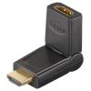 GOOBAY αντάπτορας HDMI 51721, 180° περιστρεφόμενος, 4K, μαύρος | Καλώδια - Αντάπτορες | elabstore.gr