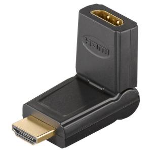 GOOBAY αντάπτορας HDMI 51721, 180° περιστρεφόμενος, 4K, μαύρος | Καλώδια - Αντάπτορες | elabstore.gr