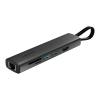 CABLETIME docking station CT-HUBP7-AG, 7 θυρών, USB-C, 100W, 4K, μαύρο | Συνοδευτικά PC | elabstore.gr
