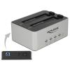 DELOCK docking station 63991, clone function, 2x 2.5/3.5" SSD/HDD, 5Gbps | Συνοδευτικά PC | elabstore.gr