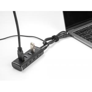 DELOCK USB-C hub 64233 με διακόπτες, 4x USB θύρες, 10Gbps, μαύρο | Συνοδευτικά PC | elabstore.gr