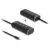 DELOCK USB-C hub 64233 με διακόπτες, 4x USB θύρες, 10Gbps, μαύρο | Συνοδευτικά PC | elabstore.gr