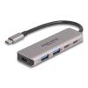 DELOCK USB-C hub 64239, 2x USB/2x USB-C θύρες, 5Gbps, γκρι | Συνοδευτικά PC | elabstore.gr