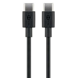 GOOBAY καλώδιο USB-C 66318, 60W, 480Mbps, 1m, μαύρο | Καλώδια - Αντάπτορες | elabstore.gr