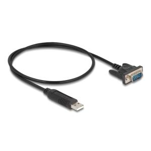 DELOCK καλώδιο USB σε RS-232 66461, 921.6Kbps, 50cm, μαύρο | Καλώδια - Αντάπτορες | elabstore.gr