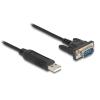 DELOCK καλώδιο USB σε RS-232 66461, 921.6Kbps, 50cm, μαύρο | Καλώδια - Αντάπτορες | elabstore.gr
