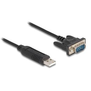 DELOCK καλώδιο USB σε RS-232 66461, 921.6Kbps, 50cm, μαύρο | Καλώδια - Αντάπτορες | elabstore.gr