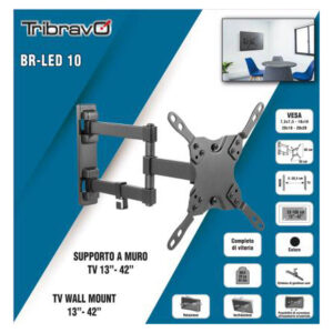 Βάση TV Bravo 13"- 42" με διπλό βραχίωνα Ρυθμιζόμενη BR LED 10 | eLabstore.gr Βάση TV Bravo 13